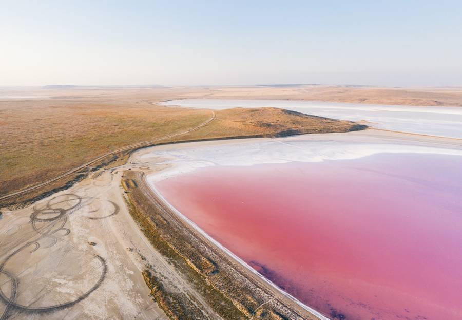 Розовое Кояшское озеро. Фото:&nbsp;drive2.ru