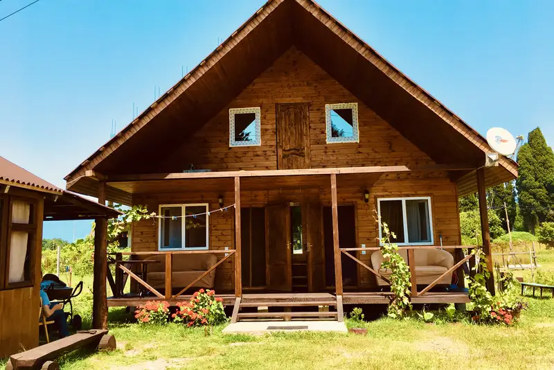 Деревянный домик на Кольцевой, курорт Пицунда