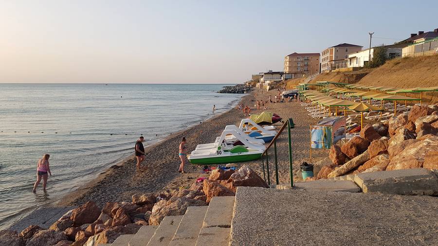 Типичный пляж в Николаевке. Источник: фотобанк Лори