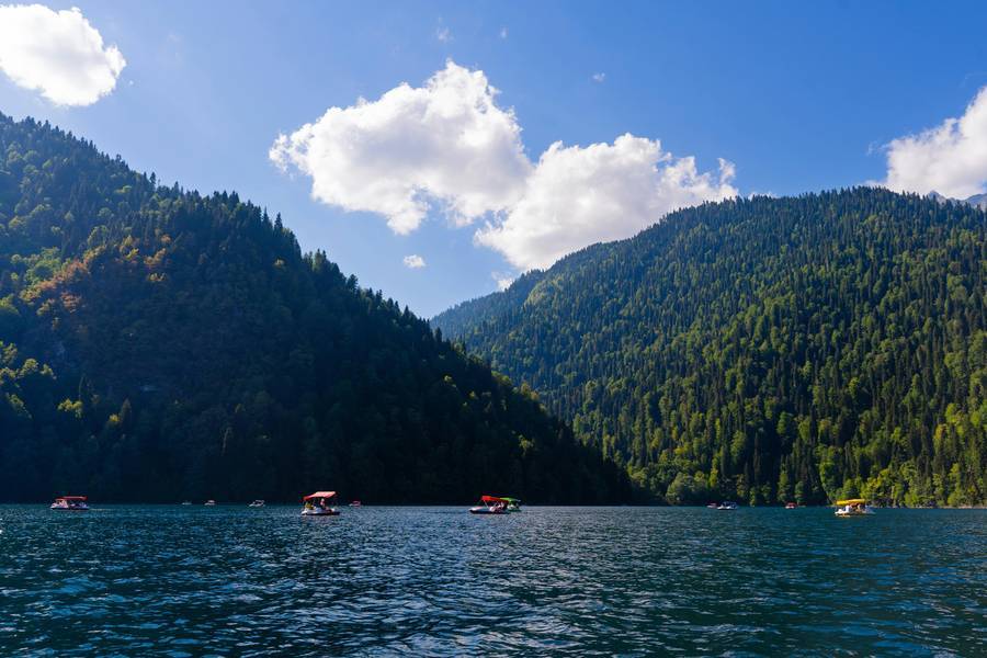 Поездка в Абхазию будет неполноценной без посещения озера Рица. Источник: Pexels.com