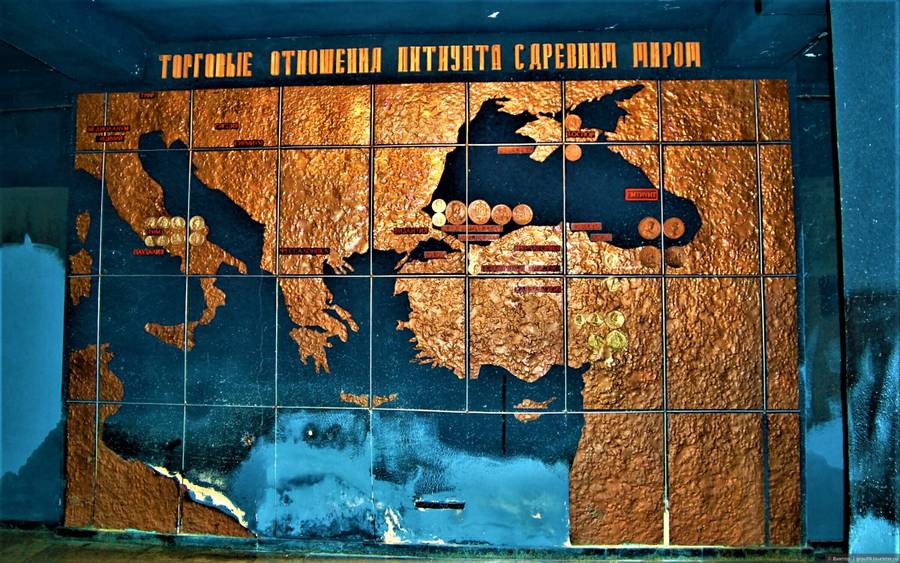 Карта торговых отношений Великого Питиунта с древним миром. Фото: tourister.ru