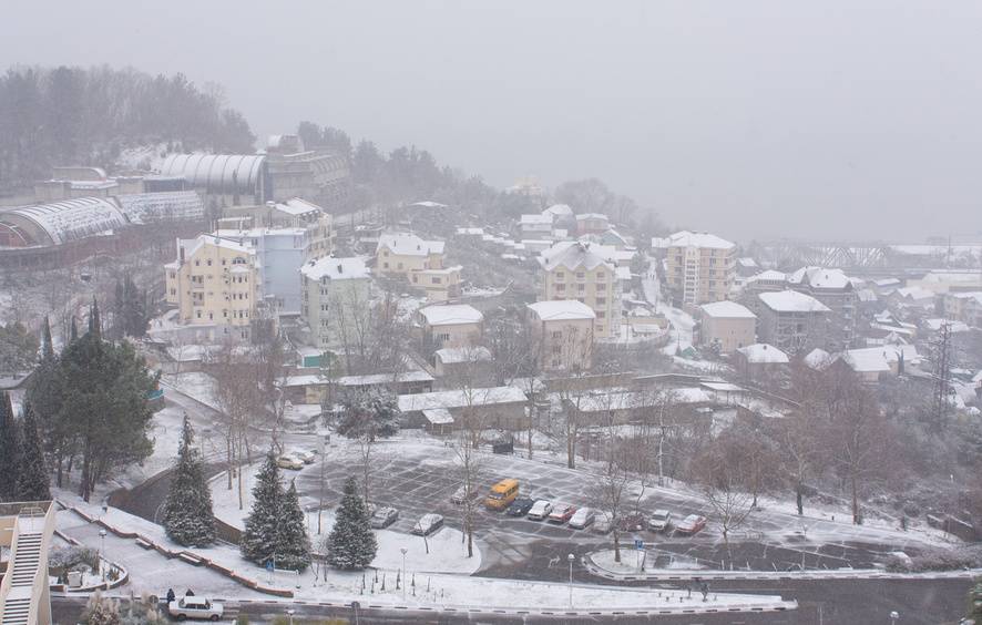 Снегопад в Дагомысе.&nbsp;

©&nbsp;Кристина Викулова&nbsp;/ Фотобанк Лори

