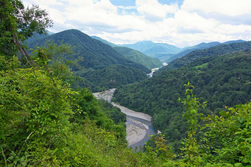 Дагомыс находится в низовье одноименной реки. Источник: фотобанк Лори