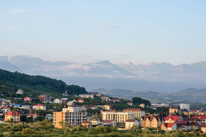 Панорама Адлера. Источник: Фотобанк Лори